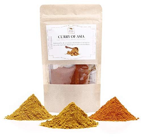 Curry of the Asia | exotisches Curry-Set für Curry-Rezepte aus Asien | zum Grillen, Braten & Kochen |Premium-Qualität | Geschenkverpackung| glutenfrei, 75g