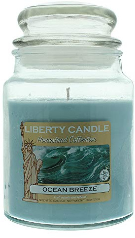 Liberty Candle Ocean Breeze 510G Glass Jar with Lid