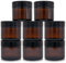 Pot Cosmétique - Petit Pot Verre pour Voyage (Pack de 8, 60ml) - Boîte cosmétique vide avec couvercle et cuillères en plastique - Contenant Vide Cosmetique en Verre & Protection UV