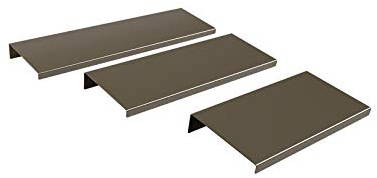 INOXLM Regal aus Edelstahl, satiniertes Finish, Wandregal, Wandregal (satinierter Edelstahl, 3 Regale)