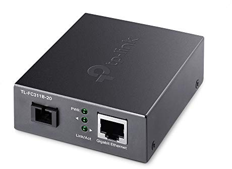 10/100/1000 Mbps RJ45 to 1000 Mbps Single-Mode SC WDM Bi-Directional Fiber Converter