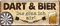 Blechschilder schilderkreis24 Lustiger Spruch “Dart & Bier das gönn ich Mir“ Deko Garage Metallschild Theke Bar Pub Vintage Retro Geschenkidee Geburtstag Weihnachten Dartspieler 28x12 cm