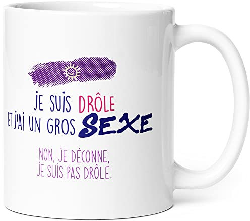 Luigi Collection Mug Humour Gros Sexe Tasse Message drôle Coquin. Idée Cadeau Original pour Amis Couple Collègue Frère Pote Homme Amoureux pour Anniversaire Noël. Souriez dès le Réveil.