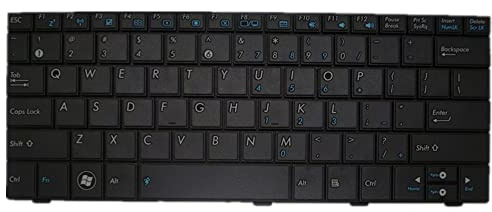 fqparts Replacement Laptop Tastatur für for ASUS for Eee PC R105 R105D Schwarz Amerikanische Version