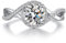 Ring Silber 925 Breit Diamant Ring Damen Ring Silber Zirkonia Ring 55 Ring Silber mit Stein Weißgold Ring Damen Verlobungsringe Hochzeitsring Ehering für Damen Braut