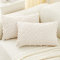 Hpocipo 2er Set Weicher Wolle Samten Kissenbezüge Boho Kissenbezug Luxus kissenhüllen Dekokissen Sofakissen Kissen Fall für Sofa Bed Büro Auto Cafe (30 x 50cm, Cream Beige)