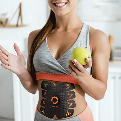 Bodi-Tek Ab Trainer EMS Abs Stimulator & Toning Belt Bauchmuskel-Toner, Schwarz, Einheitsgröße