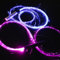 HMRigbly Frusta a LED in fibra ottica per danza, luce super luminosa, 22 modalità di effetto colore, girevole a 360°, per danza, feste, spettacoli di luce, festival musicali EDM (alimentato a batteria