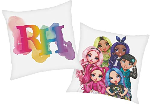 Herding Friends | Rainbow High | 40 x 40 cm | Kinder Deko-Kissen | Wende-Motiv