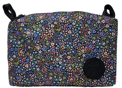 Ted Baker Nikket Retro Flood Micro Floral Kulturbeutel, mittelgroß, Schwarz, Schwarz , Kulturbeutel