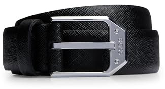 BOSS Herren Brando-Al_Sz30 Belt, Black1, 115