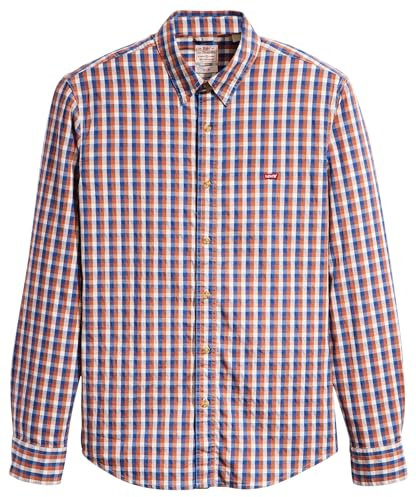 Levi's Herren Hemd Battery Housemark mit Logo, Slim Fit, Mehrfarbig (Apollo Plaid Limoges), XL