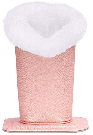 MoKo Supporto per Occhiali, Holder Moderna, Custodia in Similpelle Esterna e Peluche Interna, AntiGraffio & A Prova di Polvere Stand Case per Occhiali, Occhiali da Sole, Oro Rosa