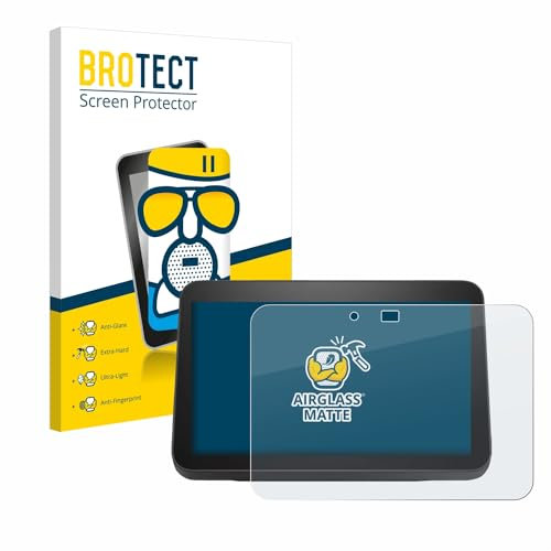 BROTECT Entspiegelungs Schutzglas für Amazon Echo Show 8 2023 (3. Gen.) Schutzfolie Panzer Folie Glas Matt [Extrem Kratzfest 9H, Anti-Reflex]