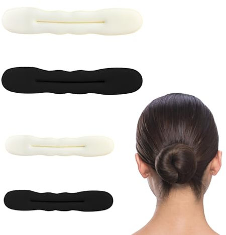 Duttkissen, 4 Stück Magischer Haarknoten, Hair Bun Maker, Mädchen Damen Hair Styling Tool, Hochsteckfrisuren Zubehör für Frau Mädchen damen Kinder Ballet