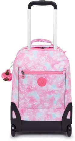 Kipling SARI Grand sac à dos à roulettes, Garden Clouds (Rose)