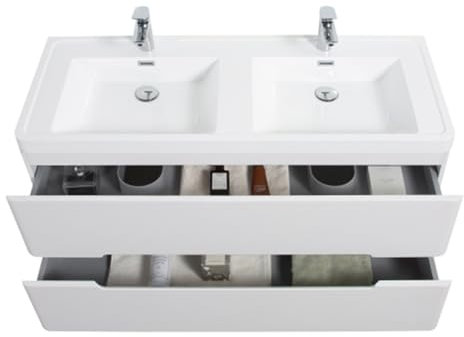 Badezimmerschrank – Wandschrank Mit Waschbecken, Soft-close-schubladen, Vormontiert, Umweltfreundlich – Wasserhahn/abwasser Nicht Im Lieferumfang Enthalten. Geeignet Für Den Privaten Gebrauch Im Haush