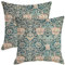 HOSTECCO Vintage Floral Kissenbezüge 50x50cm 2er Set Chinoiserie Blume Kissenbezüge William Morris Dekorative Kissenbezüge für Sofa Couch