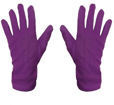 Oblique Unique® Handschuhe Herren und Damen Handschuh für Fasching Karneval Motto Party Kostüm Accessoire für Halloween (Lila)