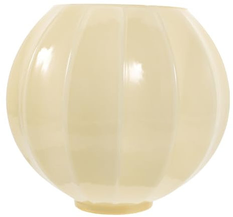 jojofuny Retro Glas Lampenschirm Beige 15Cm FüR Pendelleuchten E27 Fassung Stilvolle Wohnzimmer Einrichtung Einfache Montage Dekorative Beleuchtung