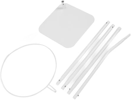 RIZGHWOY Krippenhimmel-Netzhalterung, Höhenverstellbar, Moderne Designhalterung, Eisenhalterung Schützt das Baby vor Bissen
