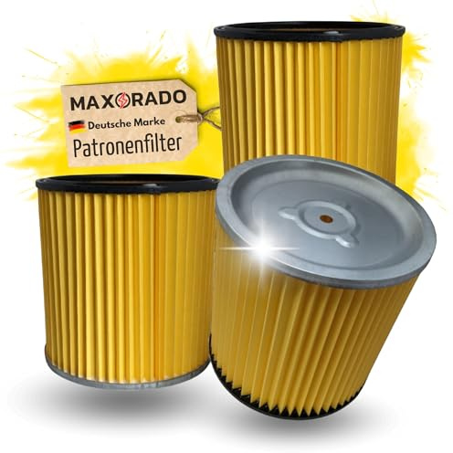 Maxorado 3 Stück Patronenfilter Filter kompatibel mit Kärcher K 2001 K 2201 K 2901 K 3000 Plus NT 301 - Ersatz für 6.414-354.0 I 1.819-121.0 I Ersatzfilter K 2901