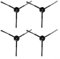 Lot de 4/10 brosses latérales pour Ultenic T10 pour aspirateur robot Elite Nettoyage efficace des coins et des bords (lot de 4)