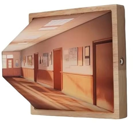 Osmond 3D Stereoscopic Visual Wall Lamp Bedside Decorative Lamps Scene 3D Effect Color Changing DIY Wall Lamps A