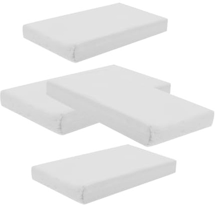 LOORGVEL Auto Taschentücher Nachfüllpackung 4 Beutel Je 50 Blätter Fasern Weiß Weiche Komfortable Papiertaschentücher für Auto Büro und Zuhause