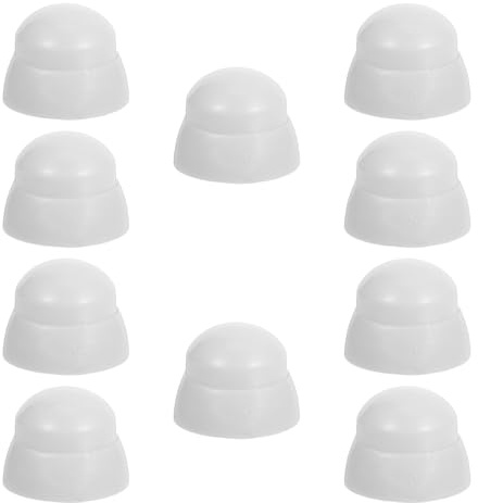 HEALSOPTHY 10pcs White Plastic Nut Covers for Playground Equipment Bolts M8/m10 – Protective Caps for Outdoor Play Sets Hardware Safety – Playhouse Bolt Covers