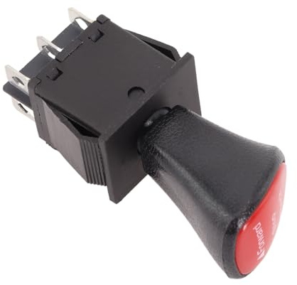 KiraKira AC 250V 16A DPDT Interruptor deslizante de 6 pines, 3 posiciones de parada hacia adelante, interruptor basculante hacia atrás, control de maquinaria, color negro