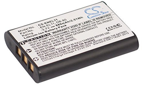 Akku für Pentax Optio W60, 3.7V, 680mAh, Li-ion