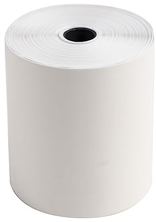 Exacompta - Réf. 40358E - Carton de 50 bobines pour tickets de caisse - largeur 76 mm x diamètre 70 mm - mandrin 12 mm - 2 plis chimique autocopiant 57g/m² - Métrage (+ ou - 2m) : 25 m