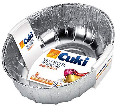 Cuki Vaschette Alluminio Doppia Forza, 2 Pezzi