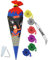 alles-meine.de GmbH BASTELSET Schultüte - Spider Figur/Mann - 85 cm - incl. individueller Schleife - mit/ohne Kunststoff Spitze - Zuckertüte - Set zum selber Basteln - 6 ..
