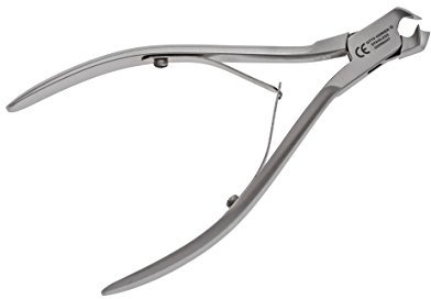 OTTO HERDER NAGELZANGE - Kopfschneider für Fußnägel 12,5cm aus Edelstahl 1,5cm Schnittfläche - Nagelknipser Fussnagelzange ohne Sperre für Fingernägel und dicke eingewachsene Zehennägel