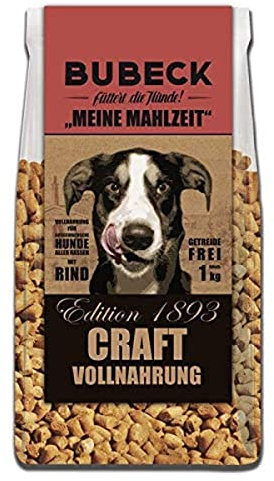 Bubeck | getreidefreies Hundefutter | Rindfleisch | gebackene Vollnahrung | Adult | artgerecht und besonders gut verträglich (1 Kg)