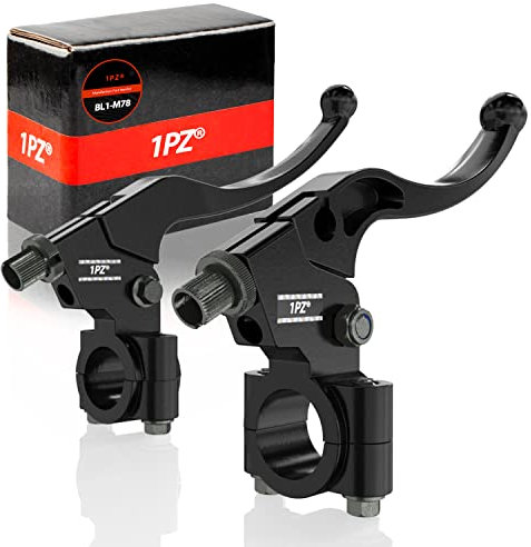 1PZ UK2-CL4 1 Pair Universal 7/8 22mm Handlebar Clutch and Brake Lever Set Assembly for 125cc 140cc Dirt Pit Quad Bike Motorbike Motorcycle ATV Scooter
