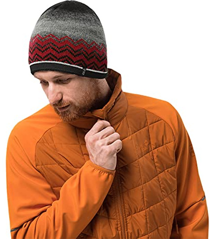 Jack Wolfskin Unisex Nordic Shadow Kappe, Dark Lacquer red, L, 1907221