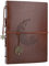 AIOR Fotoalbum zum Selbstgestalten, Schwarze Seiten Scrapbook Album Groß zum Einkleben Vintage Leder Fotobuch Gästebuch Hochzeit Fotoalben, Hochzeitsalbum Weihnachten Jahrestag Geschenke, Mond Hirsch