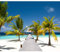 decomonkey Fototapete Strand Meer 400x280 cm XL Tapete Fototapeten Vlies Tapeten Vliestapete Wandtapete Landschaft Nature Wandbild Wand Schlafzimmer Wohnzimmer Landschaft Natur