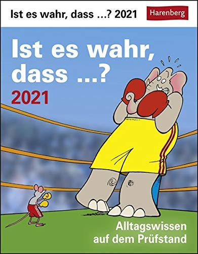 Ist es wahr, dass .? - Kalender 2021 - Harenberg-Verlag - Tagesabreißkalender mit spannenden Fragen und Antworten - 13 cm x 15,8 cm
