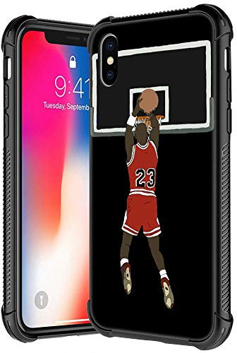 ANLUN STORE Schutzhülle kompatibel mit iPhone XR, Basketballspieler, 34 Muster, Plexiglas-Hülle für iPhone XR, Hüllen für Jungen, Herren, kratzfest, stoßfest, Schutzhülle für iPhone XR