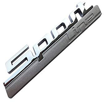 3D car Stickers Luxus-Sport Line Emblem-Aufkleber for BMW 1 2 3 4 5 6 7 Series E81 E82 E90 E91 E92 E93 F30 F34 F35 F33 F34 G30 Logo Zubehör (Color Name : Sport Line, Style : 2 Pieces)