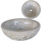 Tidyard Lavabo Ronde en Marbre Vasque a Poser Salle de Bain 40 cm Crème