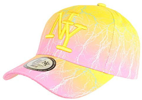 Berretto NY giallo e rosa originale Fashion Baseball Eclyr – Uomo