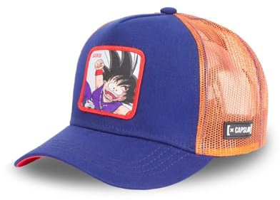 Capslab [X] Casquette Homme & Femme Dragon Ball, Casquette Trucker, Sangoku (Taille Unique)