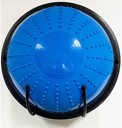 AUXPhome Halbes Balance-Ball-Aufbewahrungsregal, halbe Yoga-Bälle, Organizer, Halbball, Balancetrainer, Wandhalterung – verstellbarer Haken (hält 9 kg) für halben Yoga-Ball, Halbball-Balance-Trainer