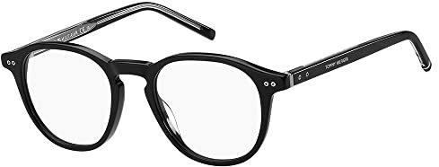 Tommy Hilfiger TH 1893 Brille, Black, 48 für Herren, schwarz, 48