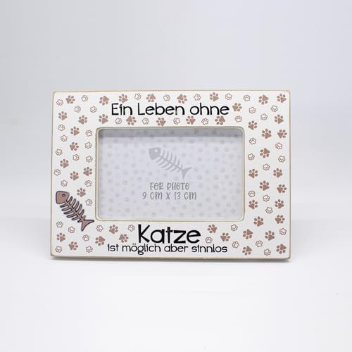 power gift Universelle KATZEN Bilderrahmen. Rahmen für alle Katzenrassen Foto. Fotorahmen zum Aufstellen oder Aufhängen. Wohnungsdekoration. Geschenk für jeden Katzenbesitzer.